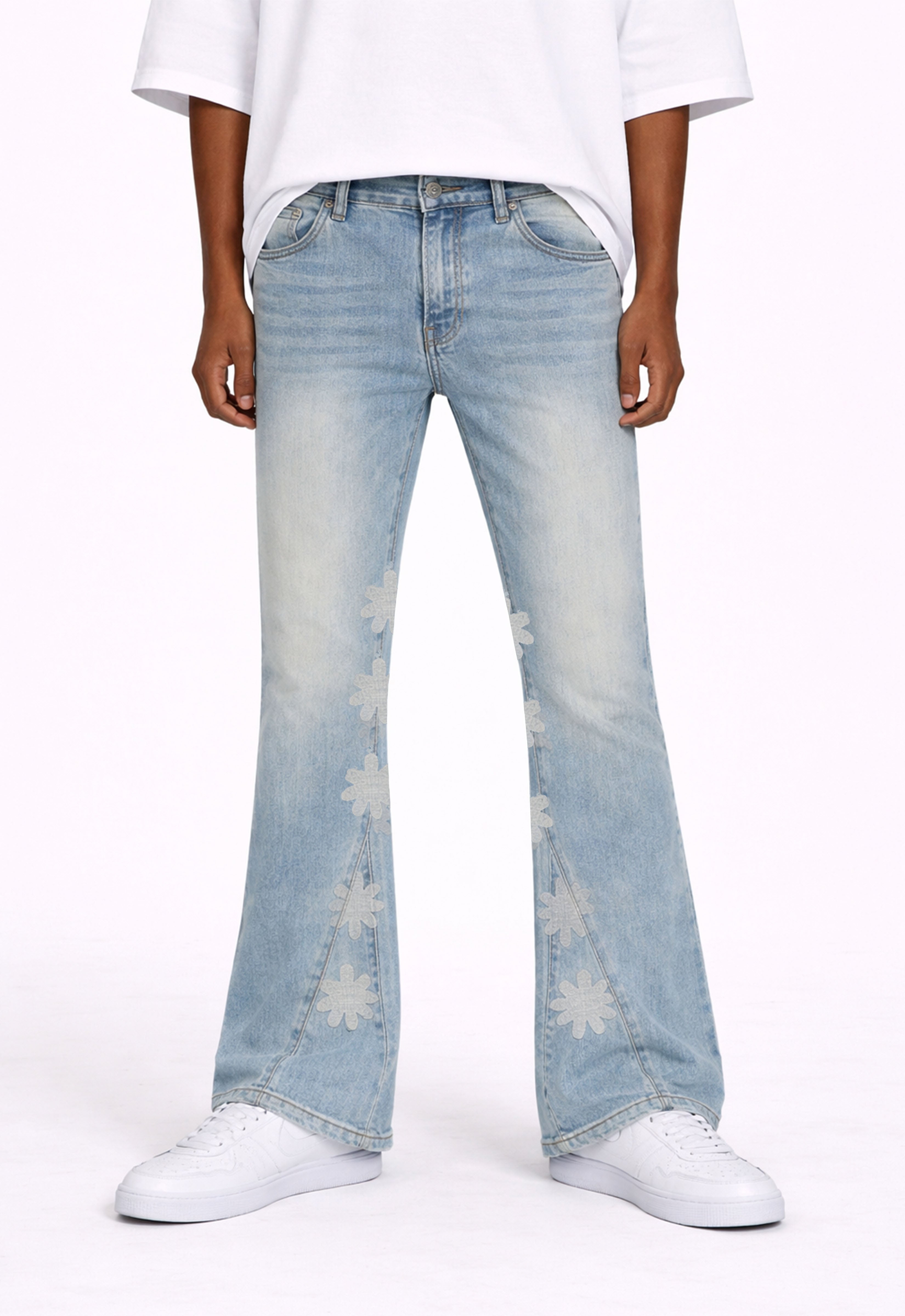 NTG x STONE ASTERISK FLARE DENIM