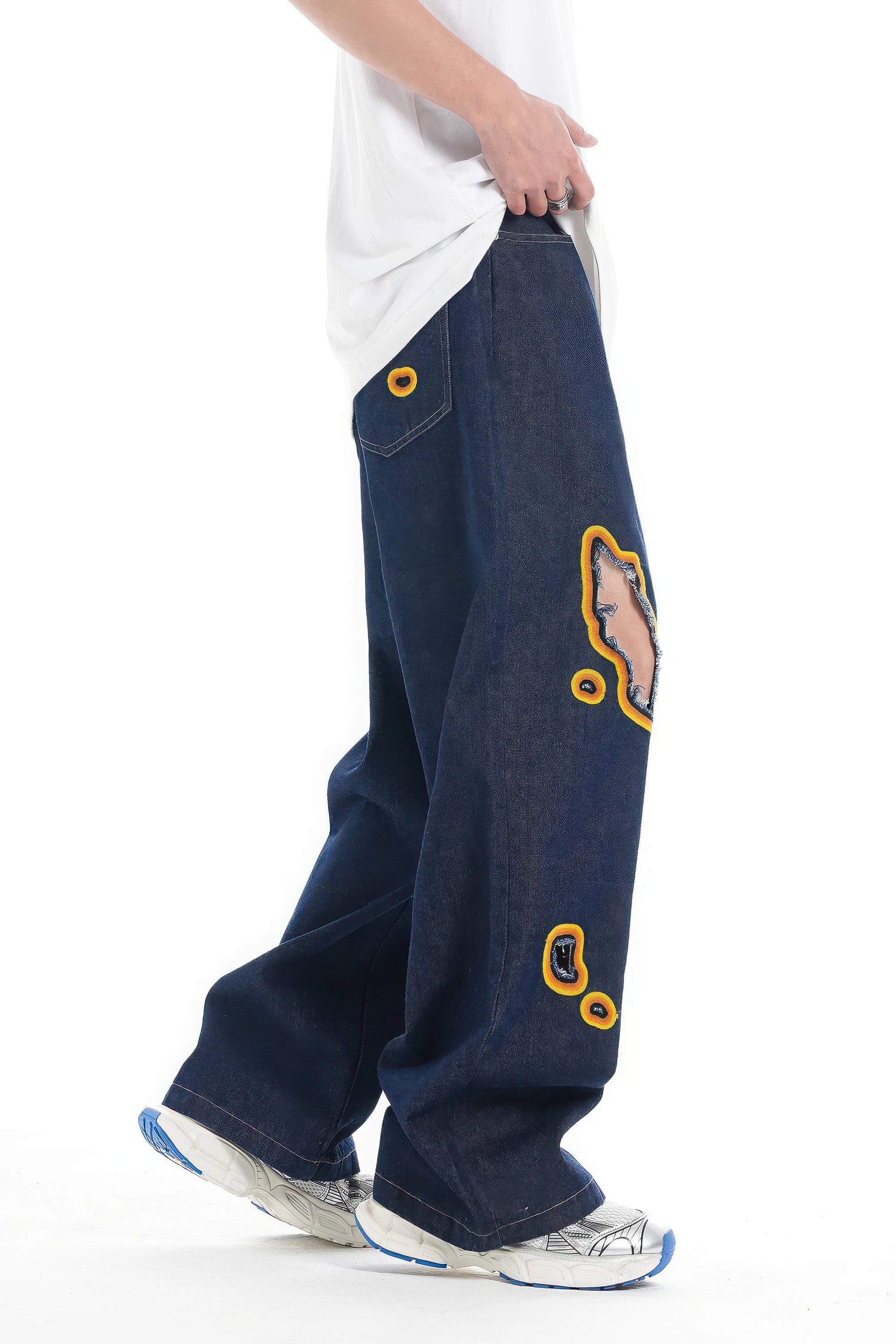 NTG x Flame Burnout Denim Jeans