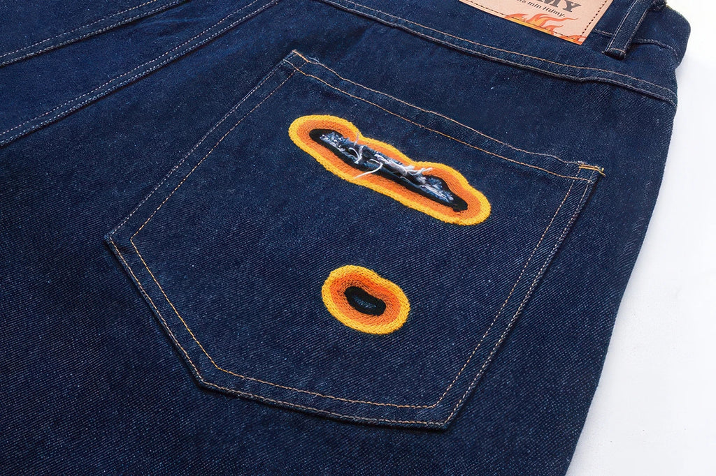 NTG x Flame Burnout Denim Jeans