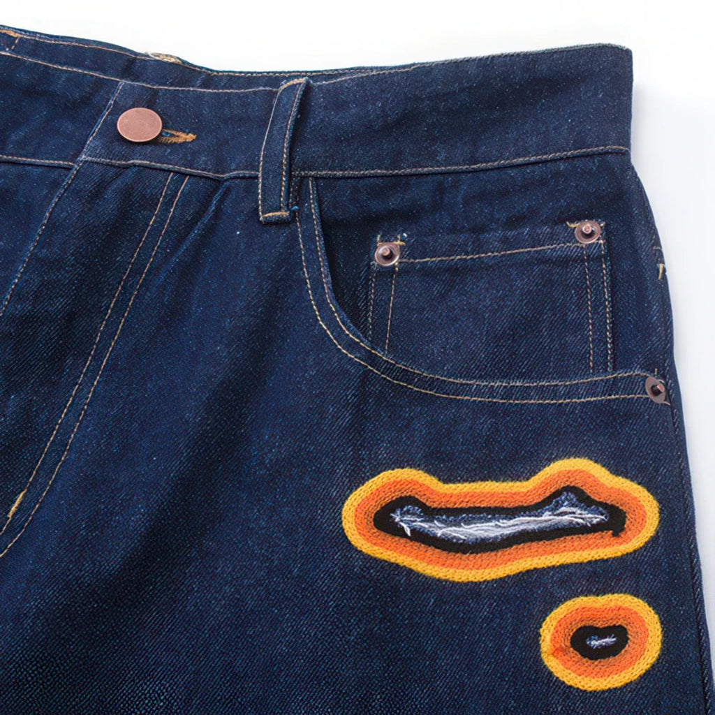 NTG x Flame Burnout Denim Jeans