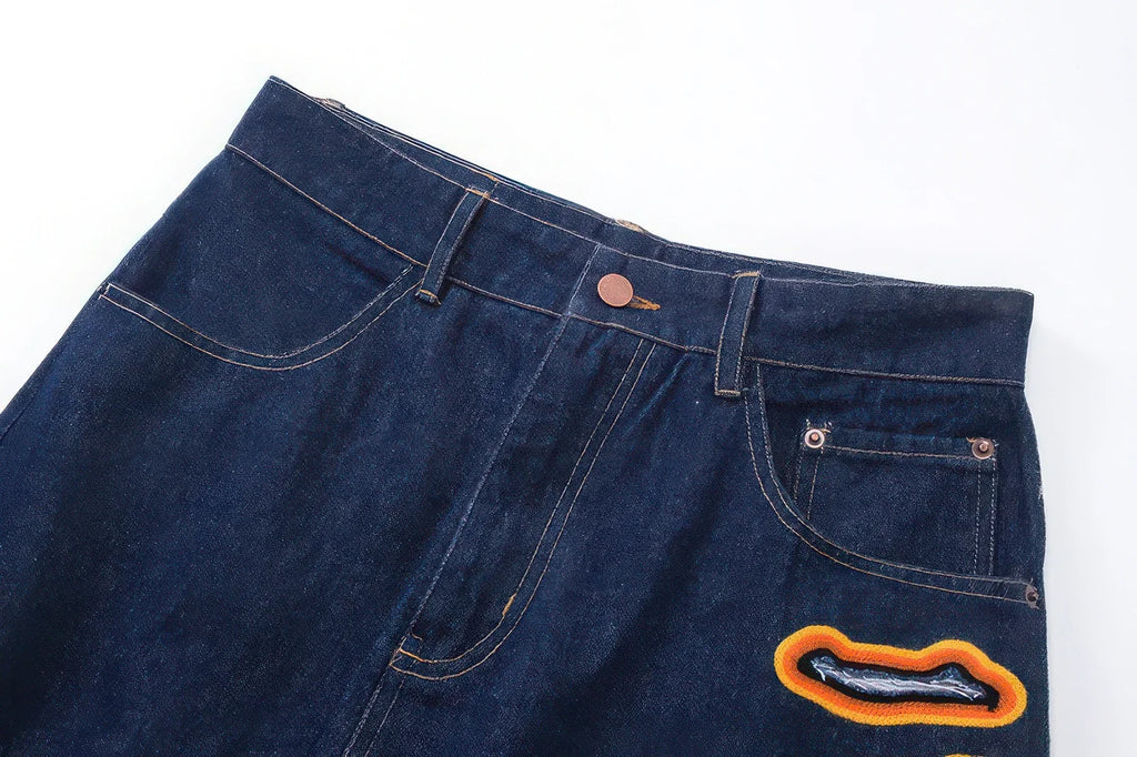 NTG x Flame Burnout Denim Jeans