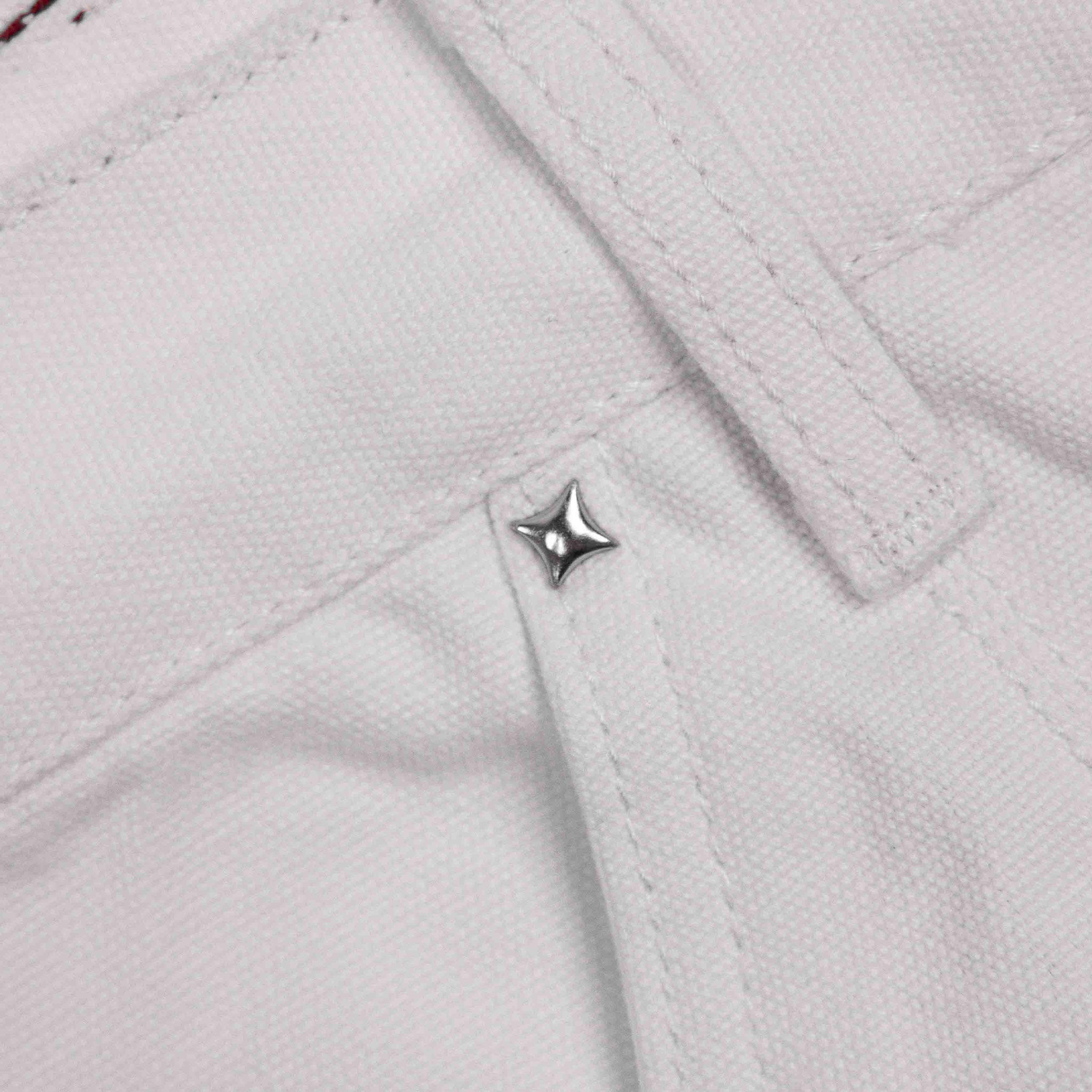 NTG x Commons Star Denim Pant White