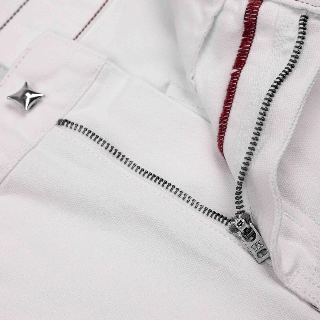 NTG x Commons Star Denim Pant White