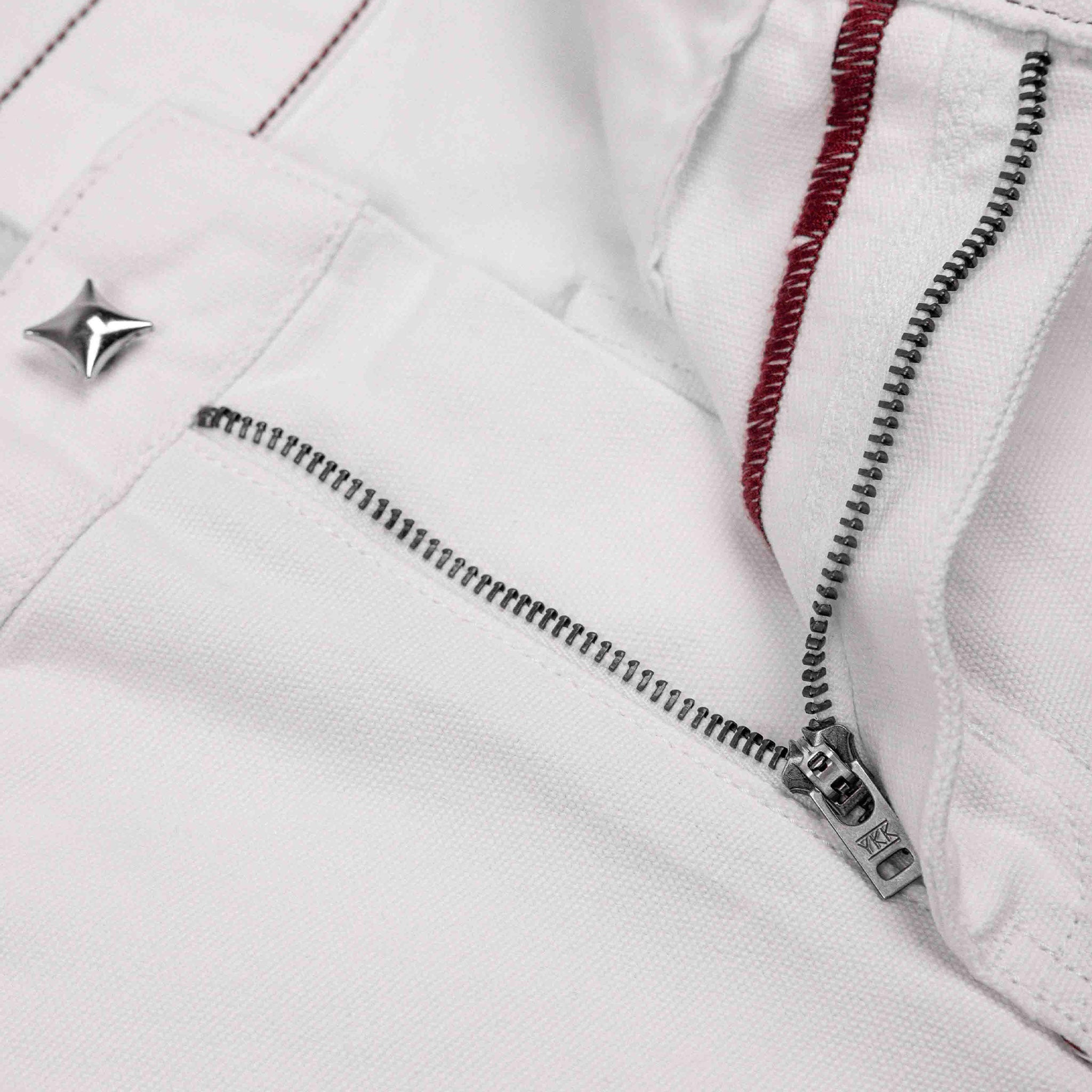 NTG x Commons Star Denim Pant White