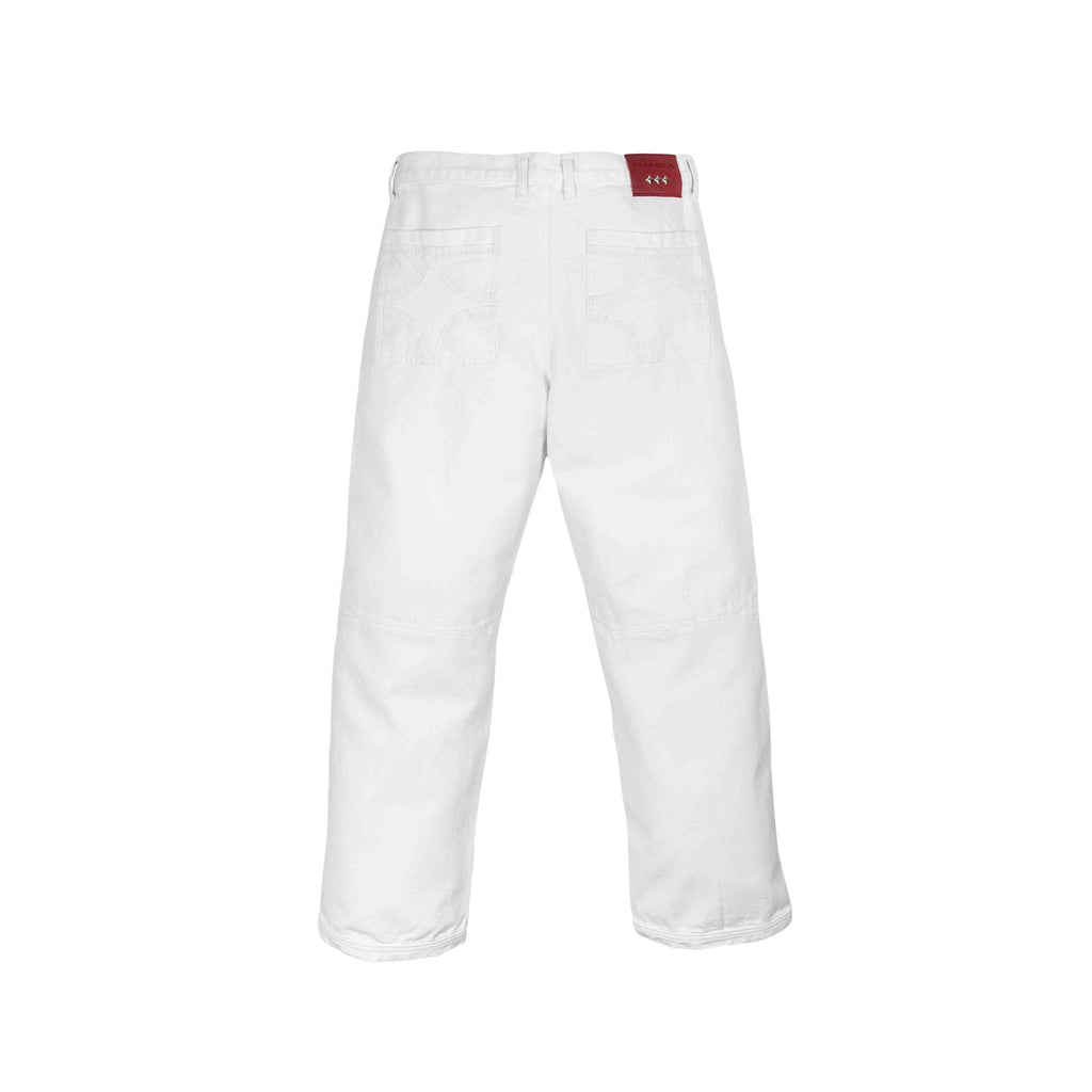 NTG x Commons Star Denim Pant White